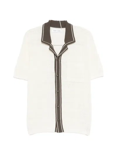 Samsoe & Samsoe Sapercy Button Trim Polo Shirt In Multi