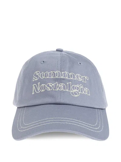 Samsoe & Samsoe Saprint Logo-embroidered Baseball Cap In Blue