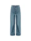Samsoe & Samsoe Sarebecca Patch-pocket Jeans In Blue