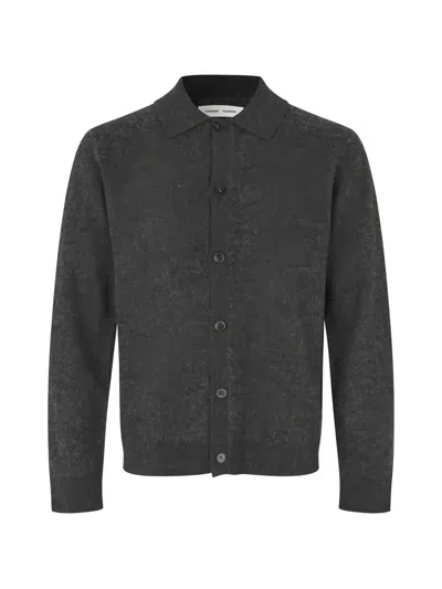 Samsoe & Samsoe Sarichard Button-up Collared Cardigan In 그레이