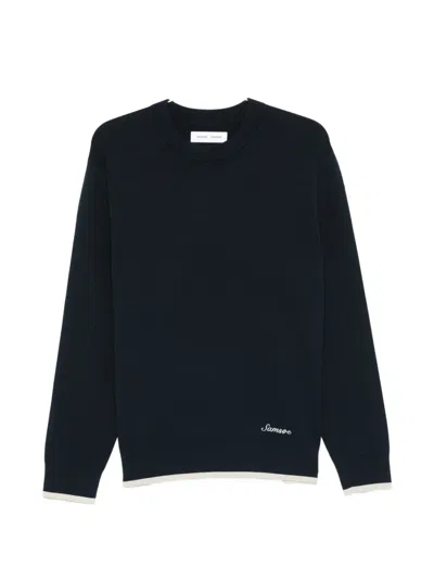 Samsoe & Samsoe Sarico Crew-neck Sweater In Green