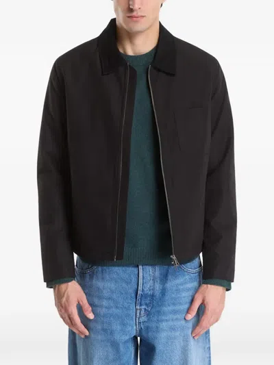 Samsoe & Samsoe Sarobin P Zip-up Chest-pocket Jacket In Yellow