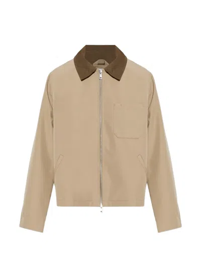 Samsoe & Samsoe Sarobinson Corduroy-collar Jacket In Brown