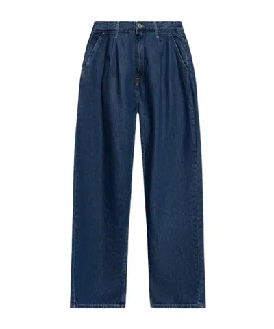 Samsoe & Samsoe Saroger Pleated Jeans In Blue