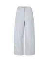 Samsoe & Samsoe Sarokos Elasticated-waist Trousers In White
