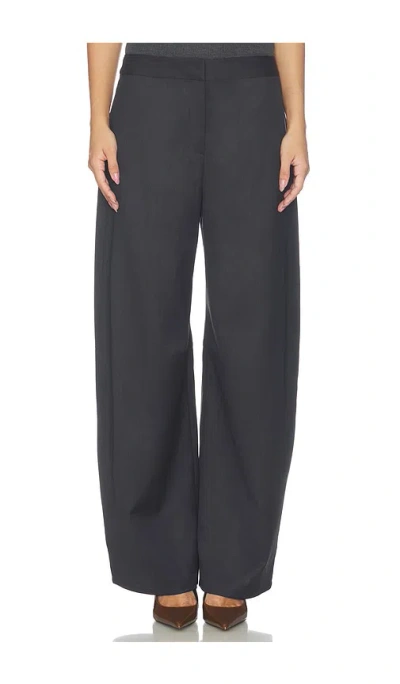 Samsoe & Samsoe Saroko Trousers In Black Melange
