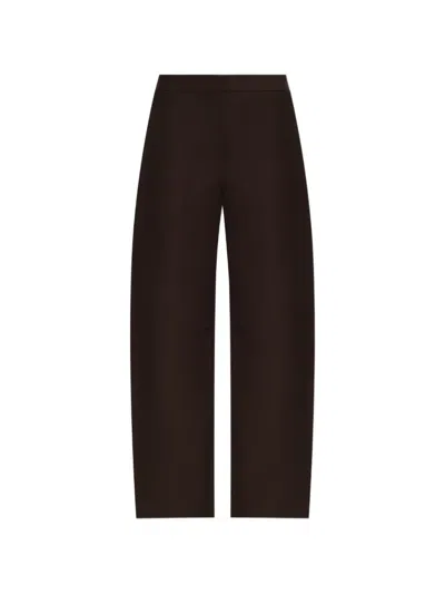 Samsoe & Samsoe Saroko Wide-leg Trousers In Brown