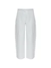 Samsoe & Samsoe Sarokos Elasticated-waist Trousers In White