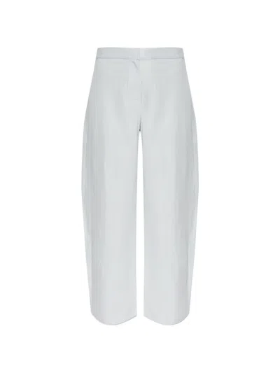 Samsoe & Samsoe Sarokos Elasticated-waist Trousers In White