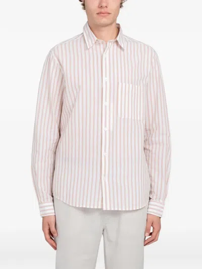Samsoe & Samsoe Saryan Striped Shirt In Gold