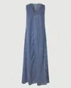 Samsoe & Samsoe Saskylar Dress In Blue