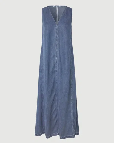 Samsoe & Samsoe Saskylar Dress In Blue