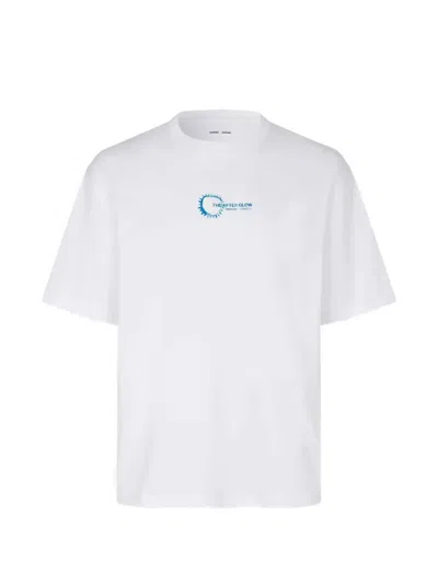 Samsoe & Samsoe Sasteven Graphic-print T-shirt In 화이트