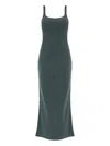 Samsoe & Samsoe Sasunna Side-split Midi Dress In Blue