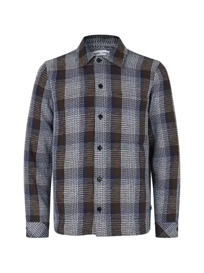 Samsoe & Samsoe Sataka Check Shirt Jacket In Grey
