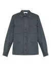 Samsoe & Samsoe Sataka Pocket Button Shirt In Blue