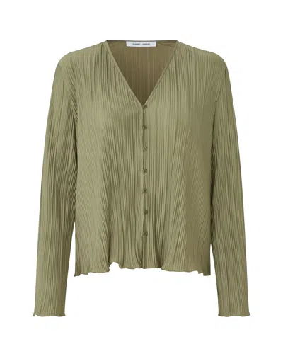 Samsoe & Samsoe Sauma Overland Trek Shirt In Green