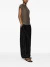 Samsoe & Samsoe Sauma Pleated Top In Brown