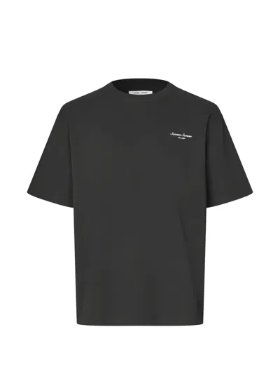 Samsoe & Samsoe Sauni Graphic-print T-shirt In Black
