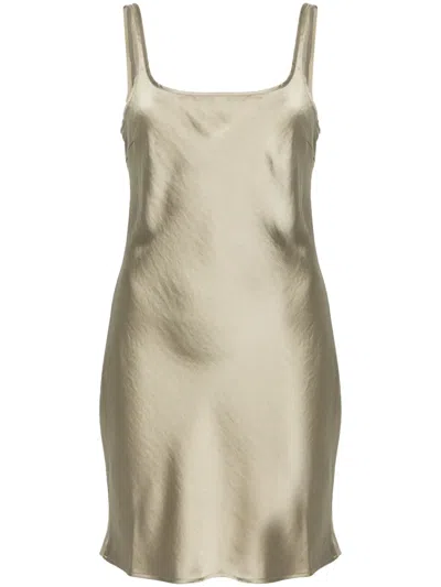 Samsoe & Samsoe Seasunna Satin Minidress In Green