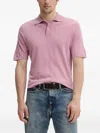 Samsoe & Samsoe Short-sleeve Polo Shirt In Pink