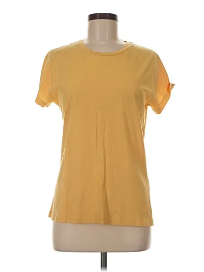 Pre-owned Samsoe & Samsoe Short Sleeve T-shirt In Yellow