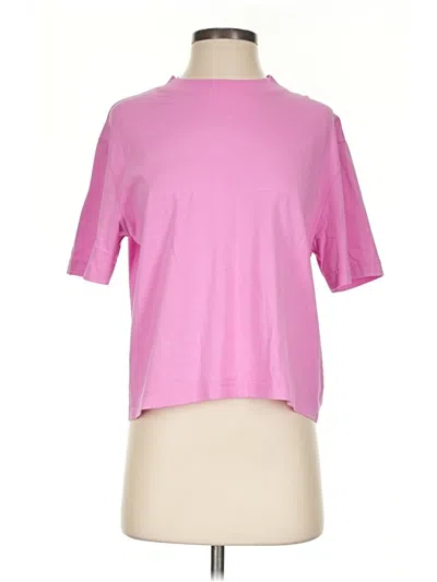 Pre-owned Samsoe & Samsoe Short Sleeve Turtleneck In Pink