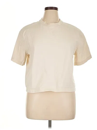 Pre-owned Samsoe & Samsoe Short Sleeve Turtleneck In White