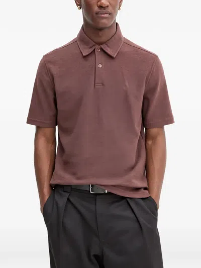 Samsoe & Samsoe Short-sleeve Polo Shirt In Pink