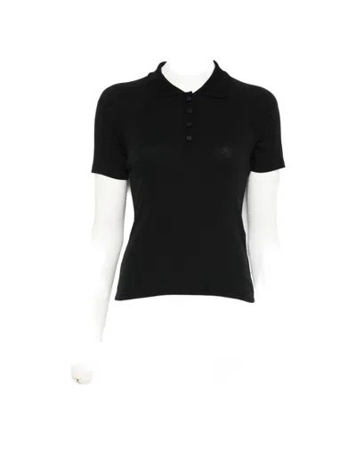 Samsoe & Samsoe Short-sleeve Polo Top In Black