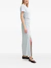 Samsoe & Samsoe Side-split Maxi Dress In Blue