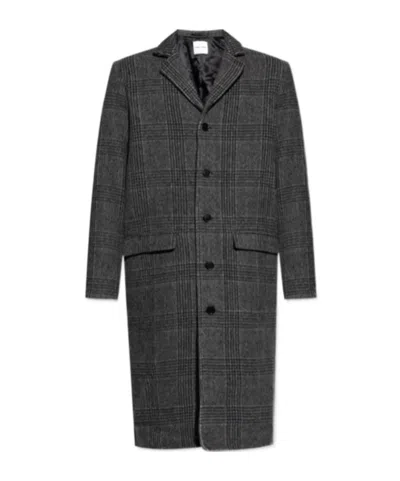SAMSOE & SAMSOE CHECKED WOOL COAT