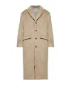 Samsoe & Samsoe Single-breasted Coat In Brown