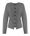 Samsoe & Samsoe Single-breasted Cardigan In Gray