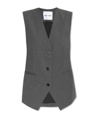 Samsoe & Samsoe Sleeveless Vest In Black