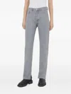Samsoe & Samsoe Slit Jeans In Gray