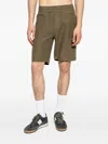 Samsoe & Samsoe Smith Elasticated-waistband Shorts In Green