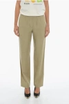 Samsoe & Samsoe Solid Color Hoys Pants With Drawstring Waist