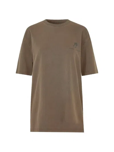 Samsoe & Samsoe Stamp T-shirt In Brown
