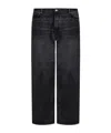 Samsoe & Samsoe Five-pocket Design Wide-leg Jeans In Black