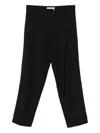 Samsoe & Samsoe Straight-leg Tailored Trousers In Black