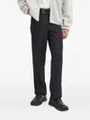 Samsoe & Samsoe Straight-leg Trousers In Black