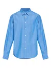 Samsoe & Samsoe Striped-pattern Shirt In Blue