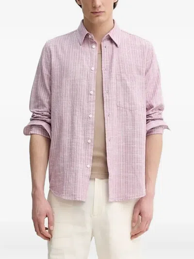 Samsoe & Samsoe Striped Shirt In Pink