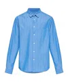 Samsoe & Samsoe Striped-pattern Shirt In Blue
