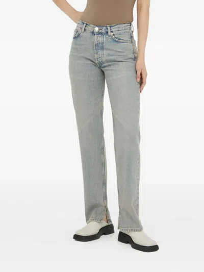 Samsoe & Samsoe Susan Slit Jeans In Blue
