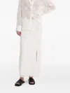 Samsoe & Samsoe Tassel-embellished Split Skirt In White