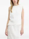 Samsoe & Samsoe Tie-shoulder Top In White