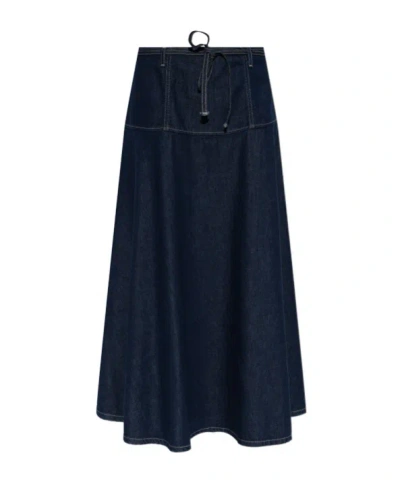Samsoe & Samsoe Tie-waist Skirt In Blue