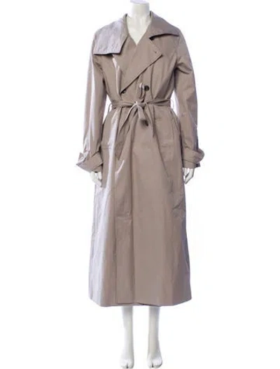 Pre-owned Samsoe & Samsoe Trench Coat W/ Tags In Neutral